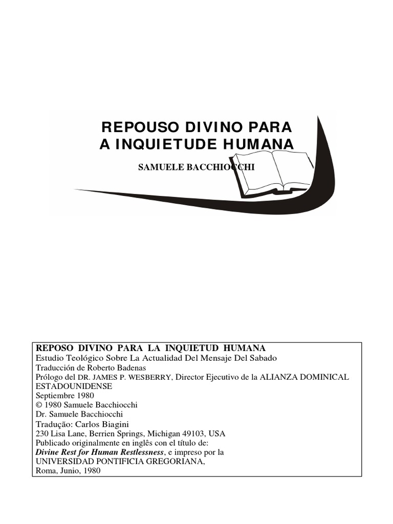 Samuele Bacchiocchi PDF Lua Bíblia