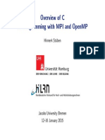Overview of C For Programming With Mpi and Openmp: Hinnerk ST Uben