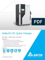 Delta EV DC Quick Charger: 50 VDC - 500 VDC / 50 KW