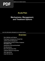 Acute Pain: Mechanisms, Management, and Treatment Options