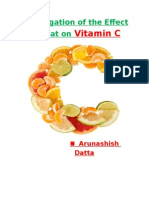 Effect of Heat on Vitamin C