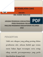 Metode Pembuatan Cake