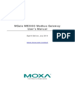 Mgate Mb3000 Modbus Gateway User'S Manual: Eighth Edition, July 2014