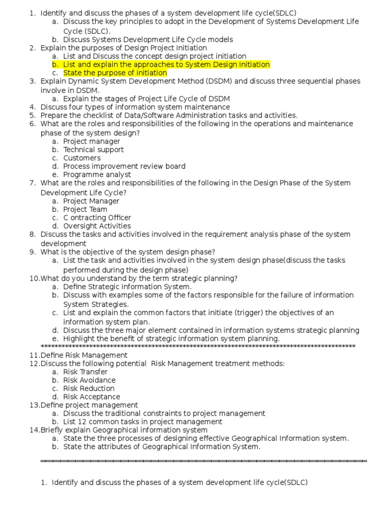 SDLC Phases and Project Management Insights | PDF | Software ...