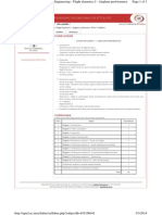 Coordinators: Flight Dynamics I Airplane Performance (Web) Syllabus