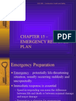 Chapter 15 - Emergency Response Plan: CEE 698 - Construction Health and Safety