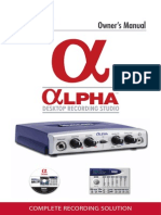 Lexicon Alpha owner's manual