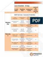 20 Hour MS Course Schedule 10 Day Update 2015