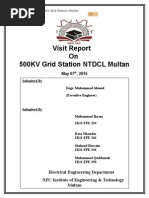 Download 500KV Grid Station Project Report Final Power Engineering by Engr Kami Sayal SN283360204 doc pdf