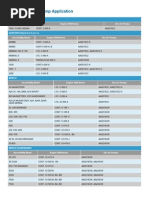 Tempest Dry Air Pump Application Chart