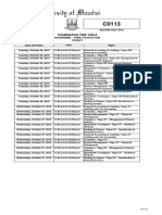 Exam Timetable 2015 Nov