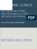 Curs 5 - Metabolism Glucidic, Lipidic, Renal