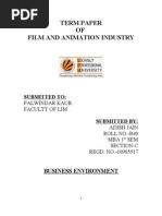 PESTLE Analysis of Film and Animation Industry