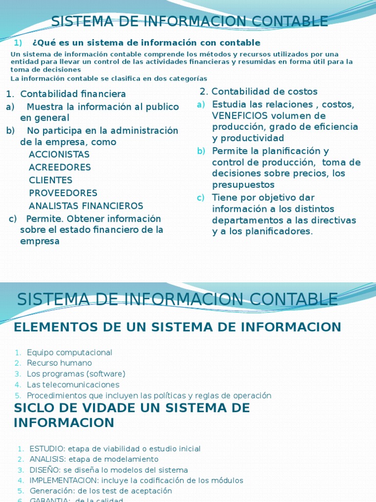 Sistema de Informacion Contable | PDF | Presupuesto | Sistema de ...