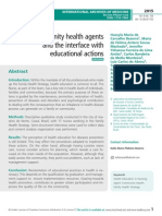 Community health agents and the interface with educational actions