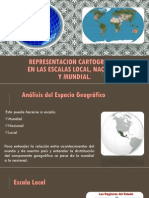 Representacion Cartografica en Las Escalas Local, Nacional
