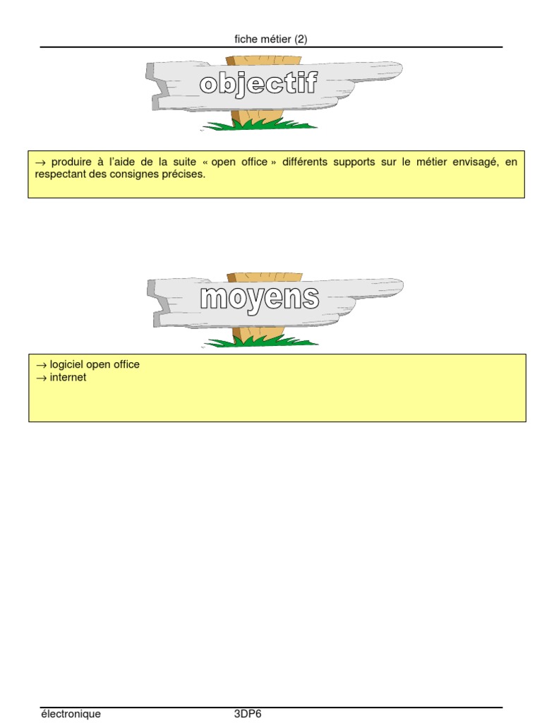 Fiche metier 3dp6