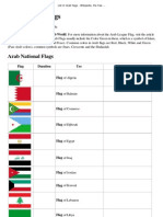 Lista de Banderas Árabes - List of Arabic Flags