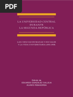 Download La Universidad Central durante la Segunda Repblica Las Ciencias Humanas y Sociales y la vida universitaria by Jos Carlos Rivas SN283381365 doc pdf