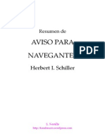 Herbert I Schiller Aviso para Navegantes