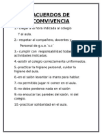 Acuerdos de convivencia escolar en 10 puntos