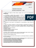 7ano Exercicio Anelideos e Moluscos