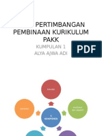 Asas Pertimbangan Pembinaan Kurikulum Pakk