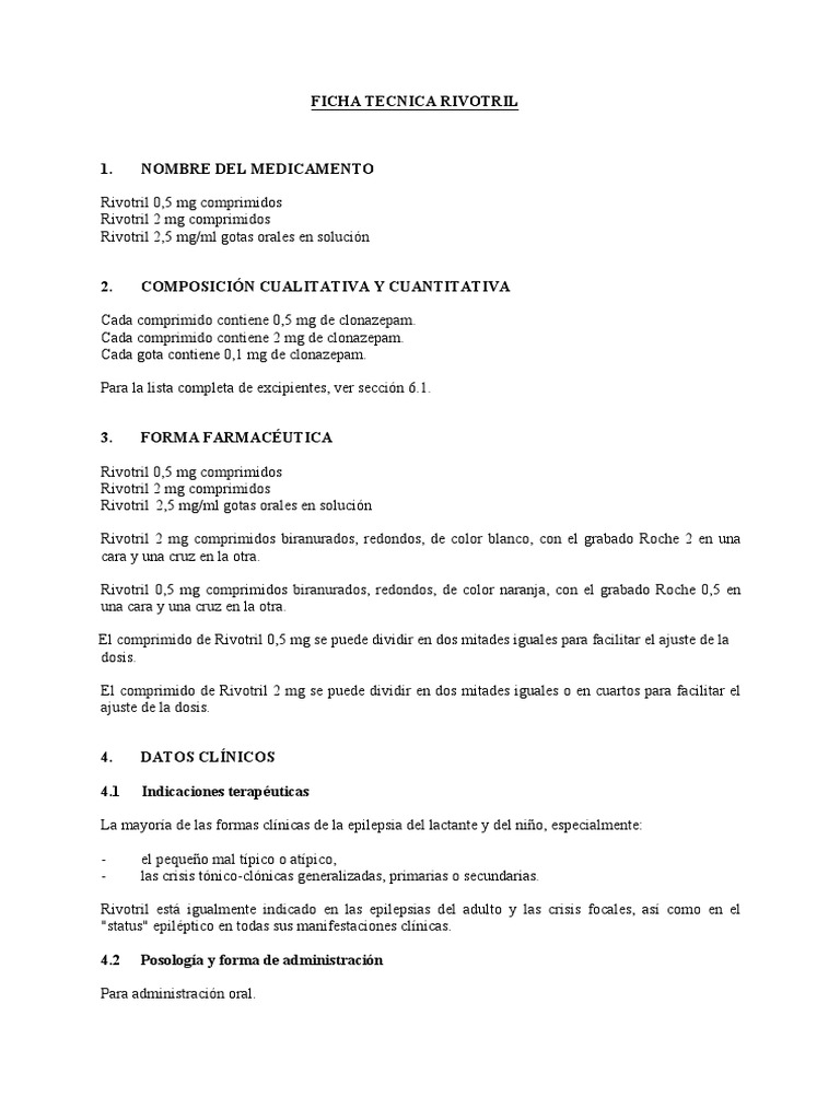 Rivotril 1 Mg/ml