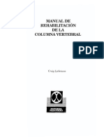 Manual Rehabilitacion Columna Vertebral