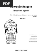 Cartilha Devocional Infantil Operação Resgate
