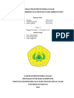 Laporan Praktikum Fisika Dasar "Hukum Archimedes Dan Hukum Utama Hidrostatis"