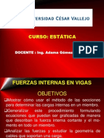 Fuerzas Internas en Vigas PDF