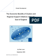 Economic Benefits of Clusters and Cluster Development Within The East of England