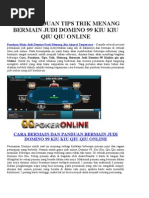 Download Panduan Main Judi Domino Pasti Menang Jitu Akurat Terpercaya by Garin Kosasih SN283408333 doc pdf