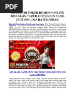 Download Main Judi Poker Domino Online Dengan Uang Gopek by Garin Kosasih SN283410157 doc pdf