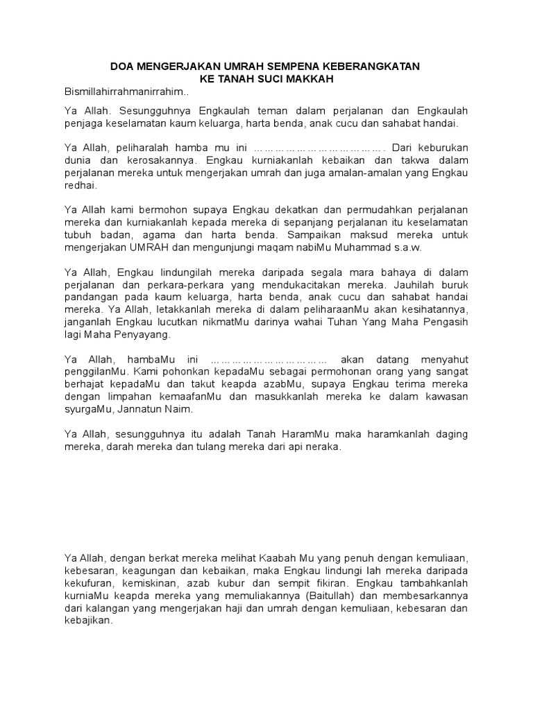 Doa Selamat Pdf