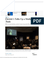 Christie's Talks Up A Modigliani Nude - WSJ
