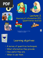 Lecture 3. Sources of Information (II)