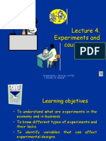 Lecture 4. Experiments and Causal Design