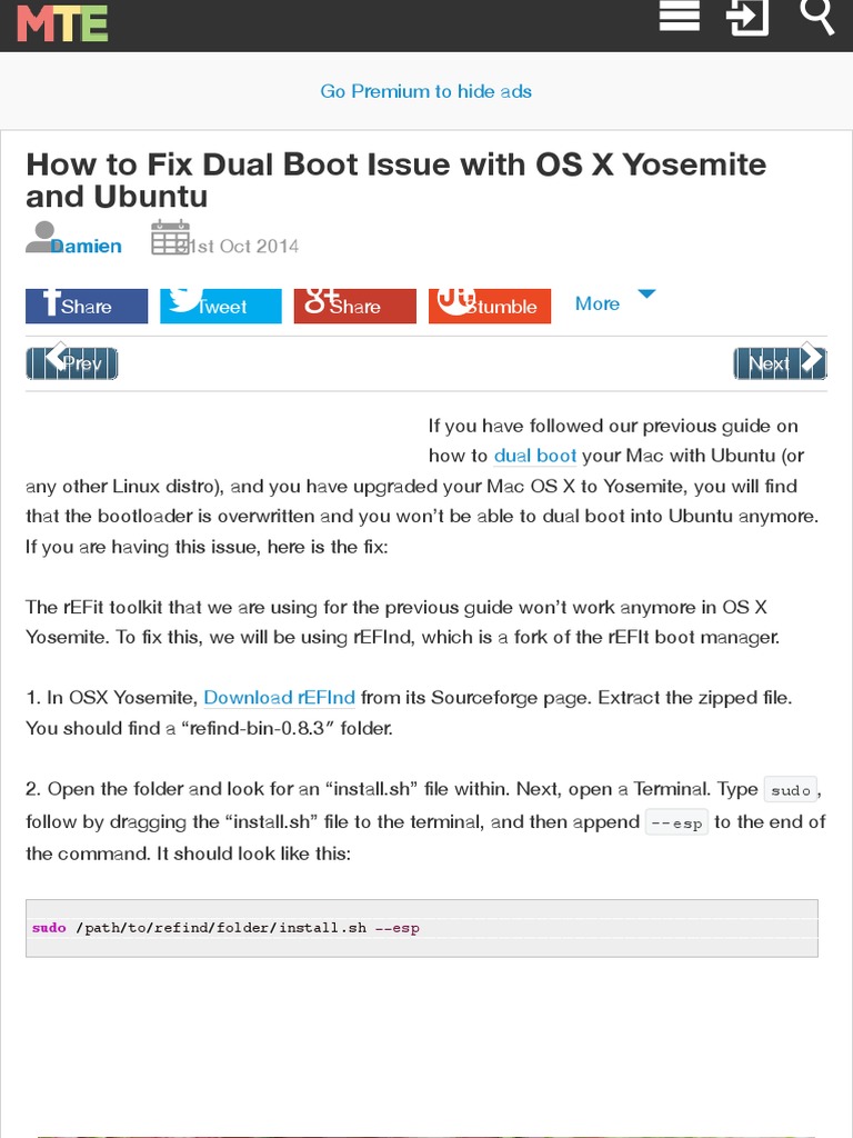 Refind boot manager windows