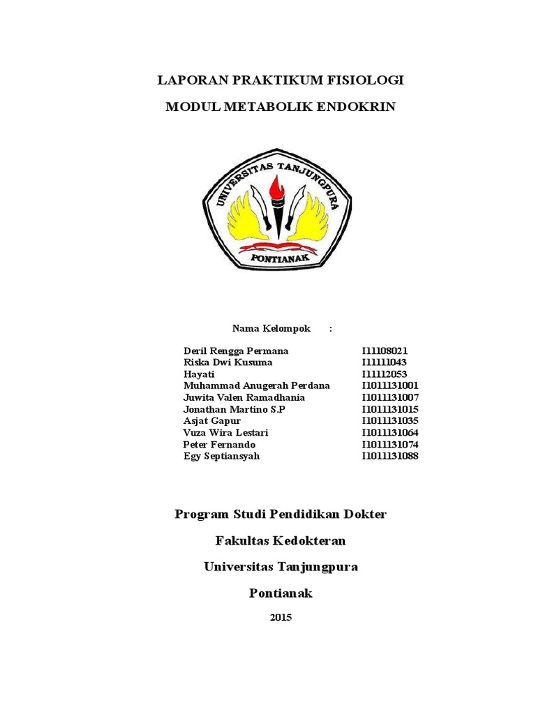 Laporan Praktikum Fisiologi Modul Metabolik Endokrin | PDF
