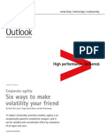Accenture Outlook Corporate Agility Six Ways To Make Volatility Your Friend Full Report