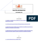 Boletín Informativo RP&GY Abogados - Septiembre de 2015