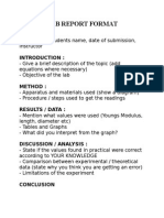 Lab Report Format