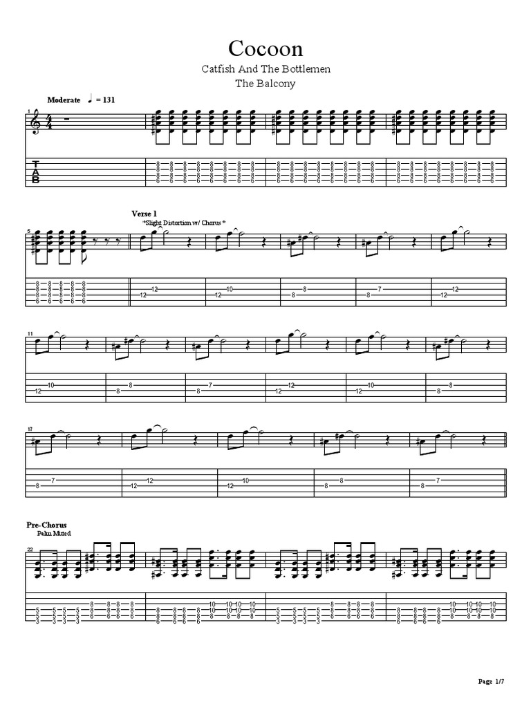 Catfish and The Bottlemen Cocoon PDF