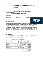 DETERMINACION DE LA DENSIDAD DE SOLIDOS Y LIQUIDOS