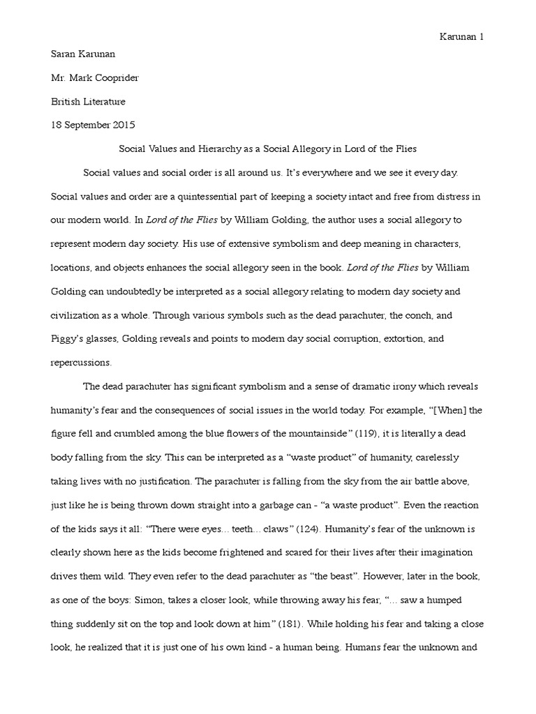 worksheet Allegory Worksheet lord of the flies allegory essay eny hello ip essay