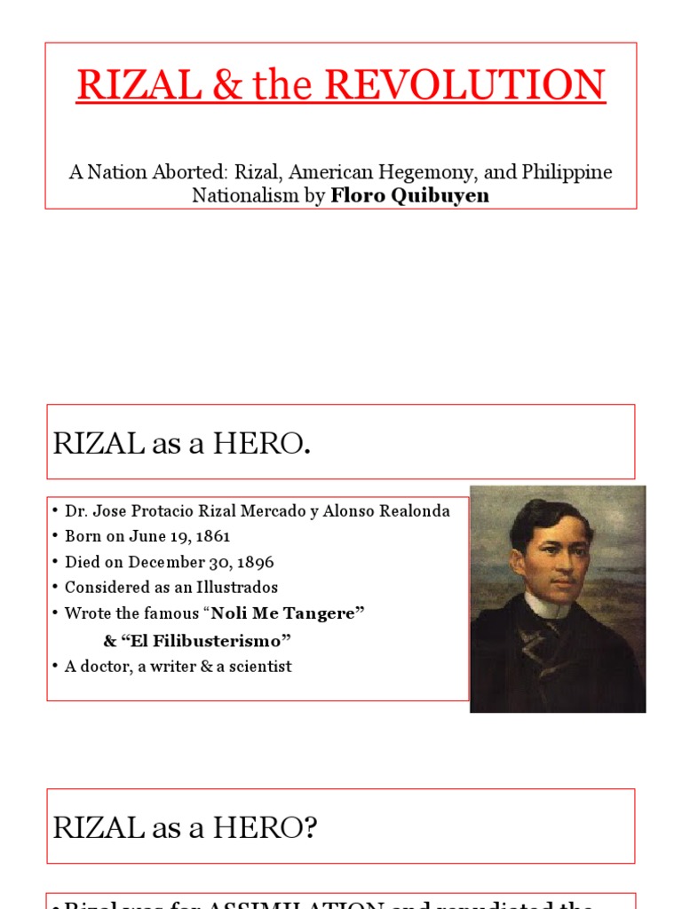 Rizal's Role in the Philippine Revolution | PDF | Philippines | Revolutions