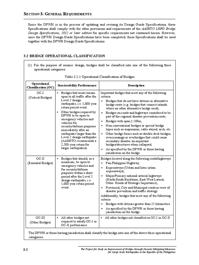 Bridge Operational Classification PDF Bridge Highway