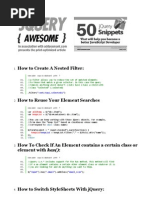 Download 50 jQuery Snippets That Will Help Make You A Better JavaScript Developer by Addy Osmani SN28344733 doc pdf